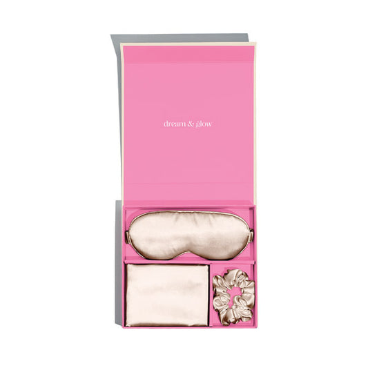 Silver Cloud Caramel Satin Giftset Infused With Silver Ions