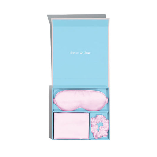 Silver Cloud Pink Satin Giftset Infused With Silver Ions