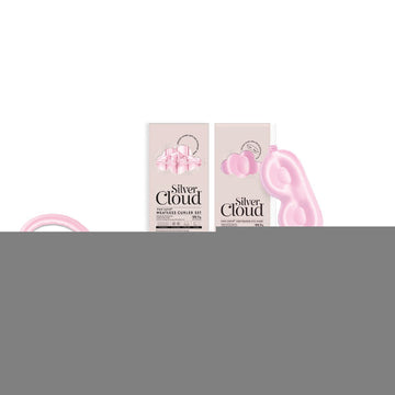 Silver Cloud Pink Heatless Curlers & Pink Contour Sleep Mask