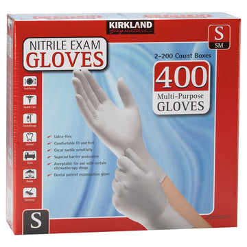 Kirkland Signature Nitrile Exam Gloves, 400-count