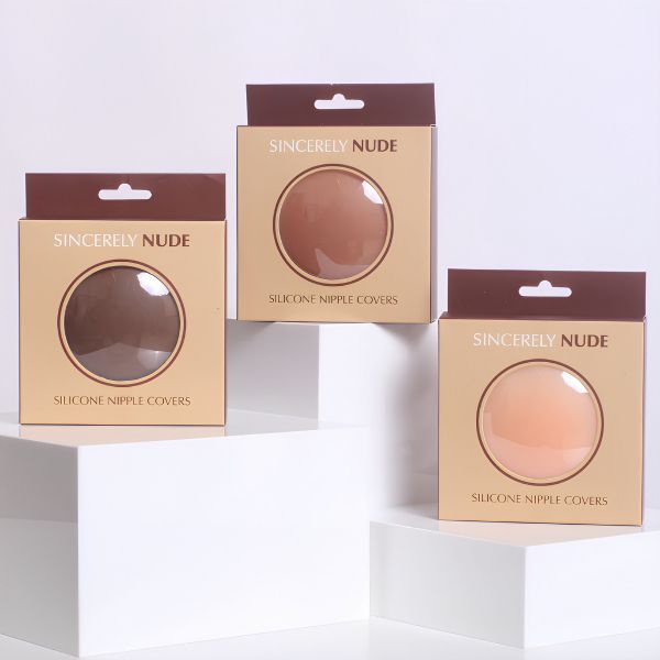 Sincerely Nude Reusable Silicone Nipple Covers-Ebony