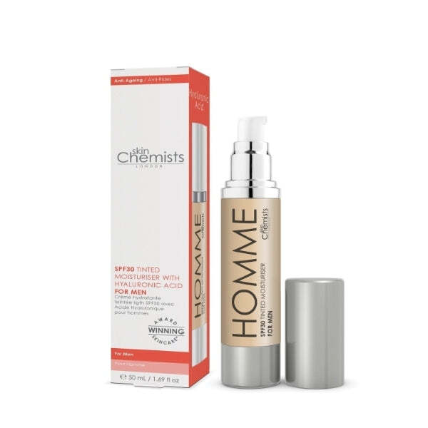 Skinchemists Men'S Light Moisturiser Spf 30 Pack 2 X 50Ml