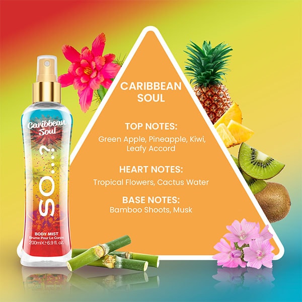 So? Caribbean Soul Body Mist 200Ml