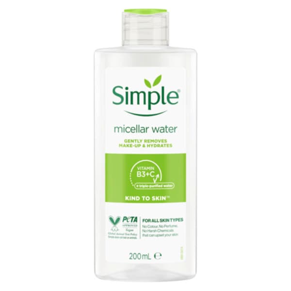 Simple Kind To Skin Micellar Cleansing Water 200Ml