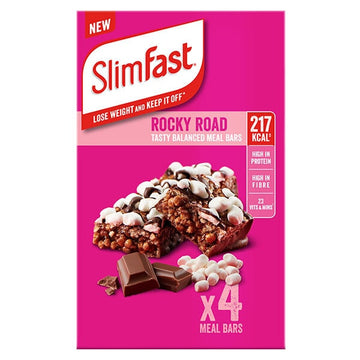 Slimfast Meal Replacement Bar Rocky Road (4 X 60G)