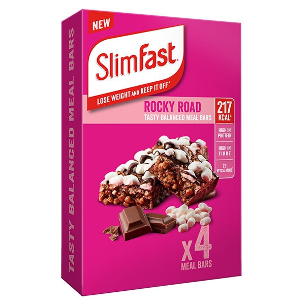 Slimfast Meal Replacement Bar Rocky Road (4 X 60G)