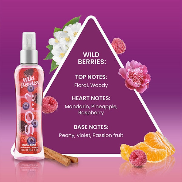 So? Wild Berries Body Mist 100Ml