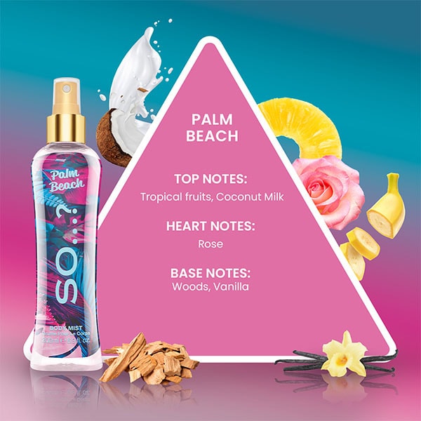 So? Palm Beach Body Mist 200Ml