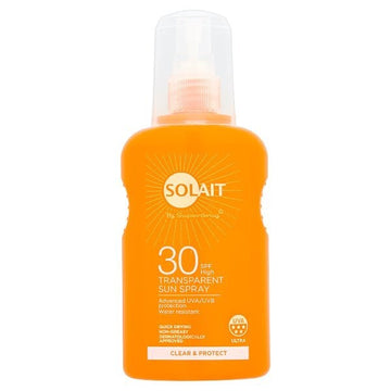Solait Transparent Sun Cream Spray Spf30 200Ml