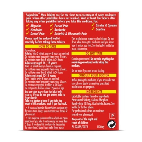 Solpadeine Max Tablets 24S