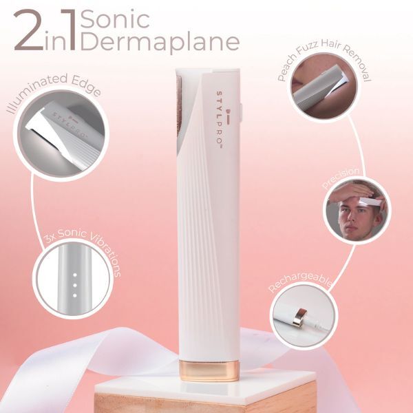 Stylpro 2-In-1 Light Up Sonic Dermaplane