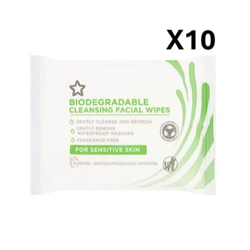 Cleansing Bio Face Wipes Sensitive Skin X10 Bundle