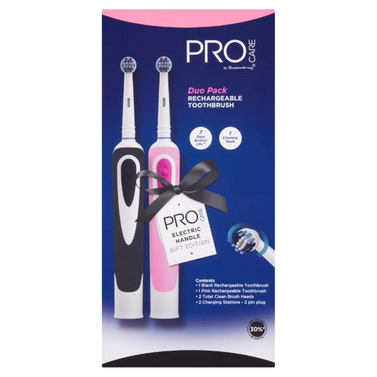 Procare Power Brush Duo Pink Black