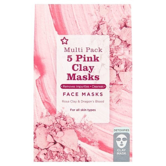 Pink Clay Face Mask 15Ml 5 Pack