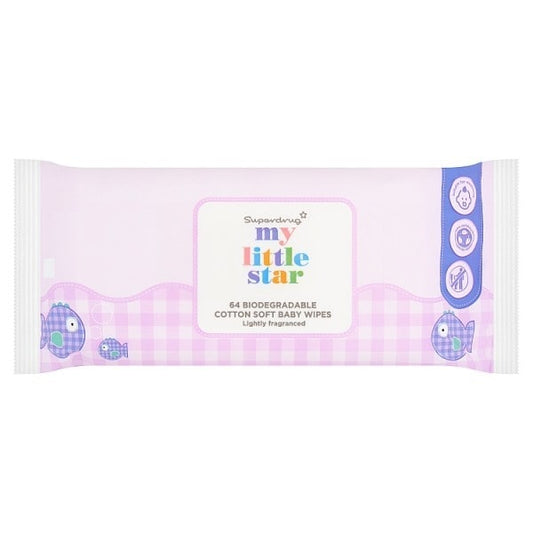 My Little Star Baby Wipes 64 Frag Bio