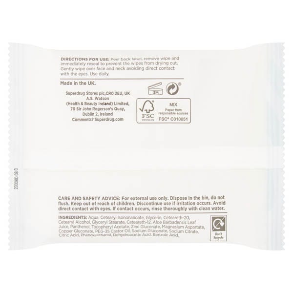 Sensitive Skin Biodegradable Face Wipes