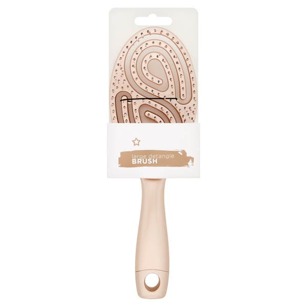 Large Detangler Hair Brush In Gold