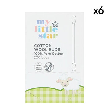 My Little Star 200 Cotton Buds X6 Bundle