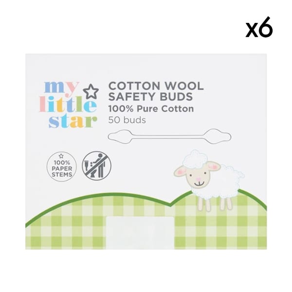 My Little Star 50 Cotton Buds X6 Bundle