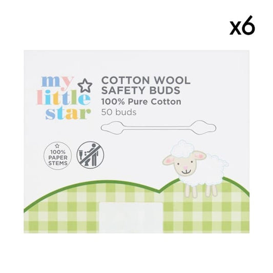 My Little Star 50 Cotton Buds X6 Bundle