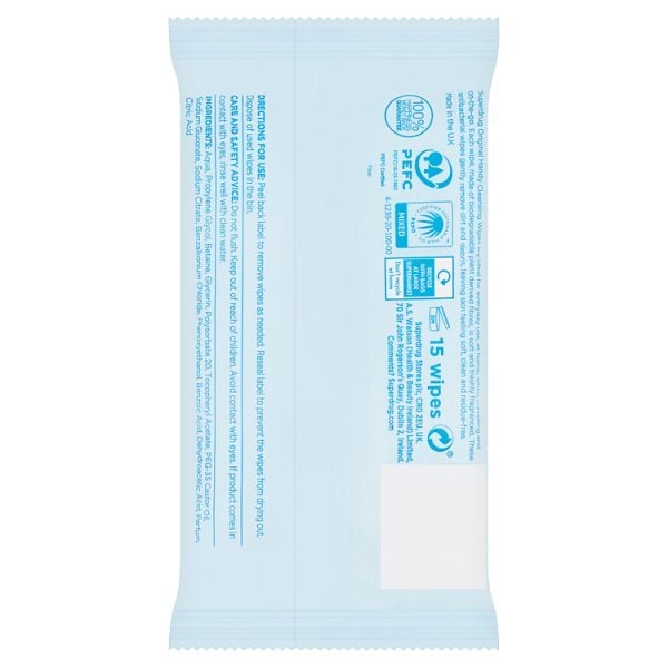 Antibacterial Wipes Original 15 Fragranced Bio