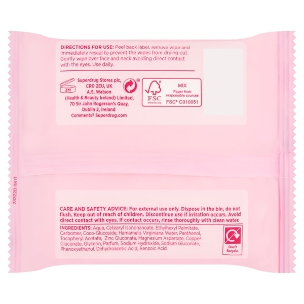 Cleansing Biodegradable Face Wipes Normal Skin X25