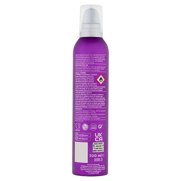 Hair Mousse Extra Firm Hold 300Ml