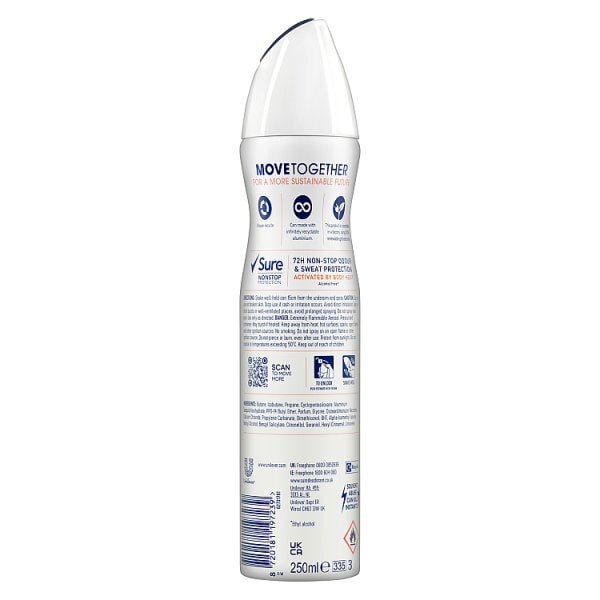 Sure Antiperspirant Deo Aerosol Nonstop Uplift & Fresh 250Ml