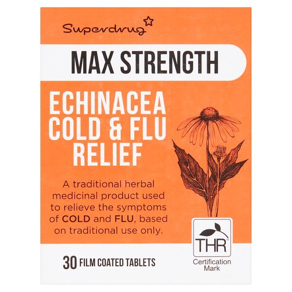 Max Echinacea Cold & Flu Relief Tablets X 30