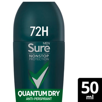 Sure Men Antiperspirant Deo Roll On Nonstop Quantum 50Ml