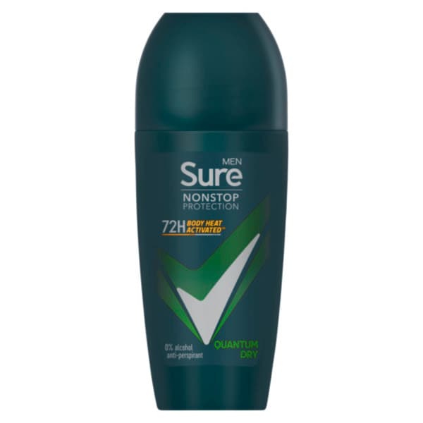 Sure Men Antiperspirant Deo Roll On Nonstop Quantum 50Ml