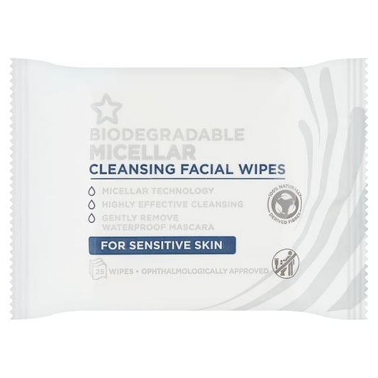 Biodegradable Micellar Facial Wipes X25