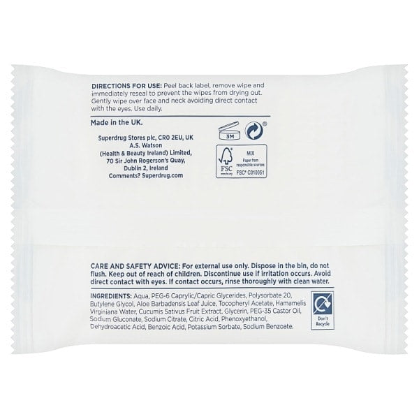 Biodegradable Micellar Facial Wipes X25