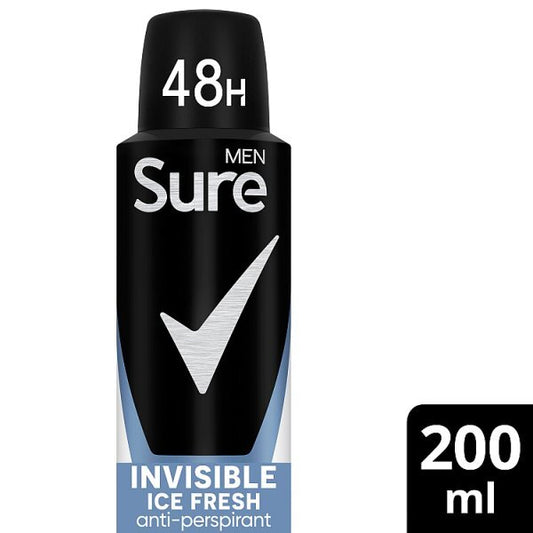 Sure Men Anti-Perspirant Aerosol Invisible Ice Fresh 200Ml