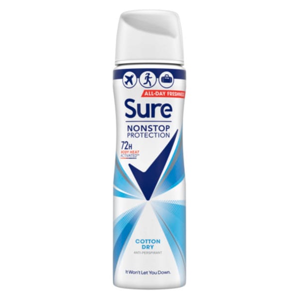 Sure Compressed Anti-Perspirant Aerosol Cotton Dry 75Ml