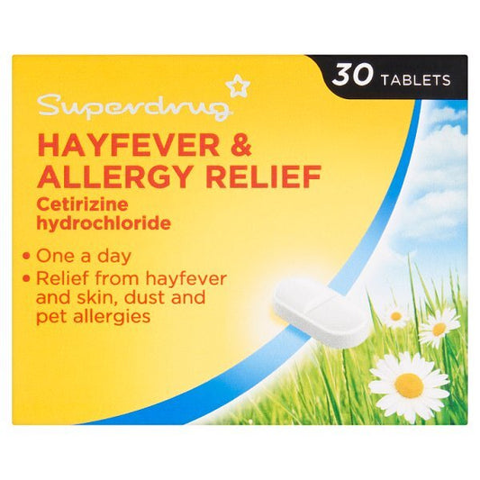 Allergy & Hayfever 1 A Day Cetirizine Tablets X 30