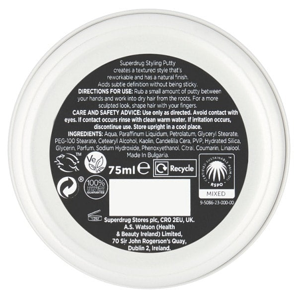 Mens Hair Putty 75Ml