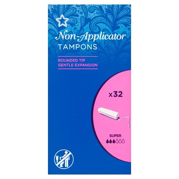 Super Non Applicator Tampons X32