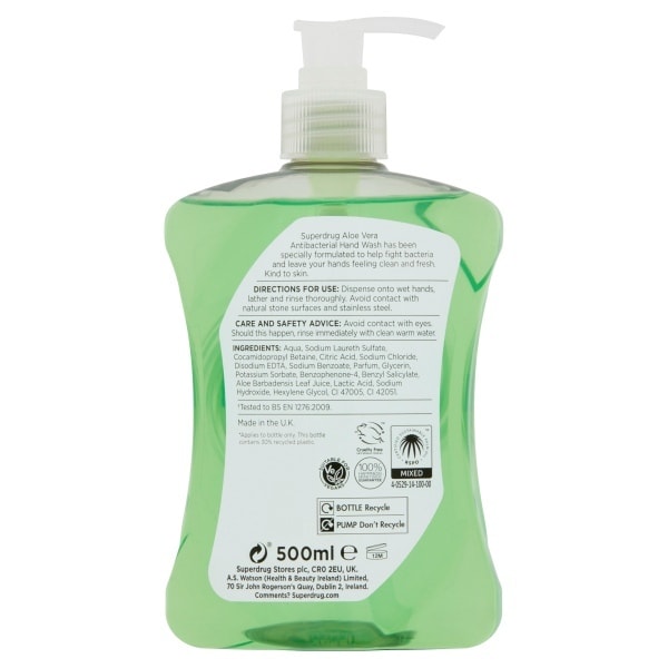 Anti Bacterial Aloe Handwash 500Ml