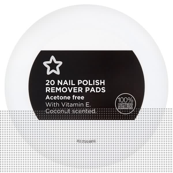 Nail Polish Remover Pads Vitamin E Coconut Perfume