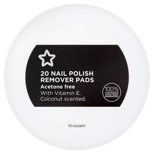 Nail Polish Remover Pads Vitamin E Coconut Perfume