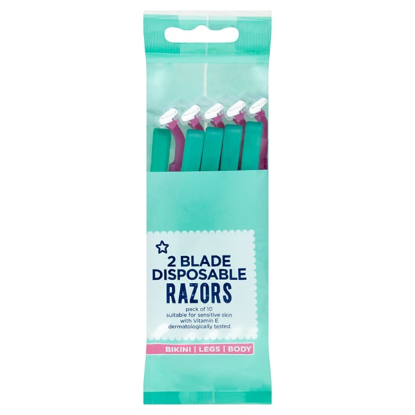 Female Twin Blade Disposable Razors X10