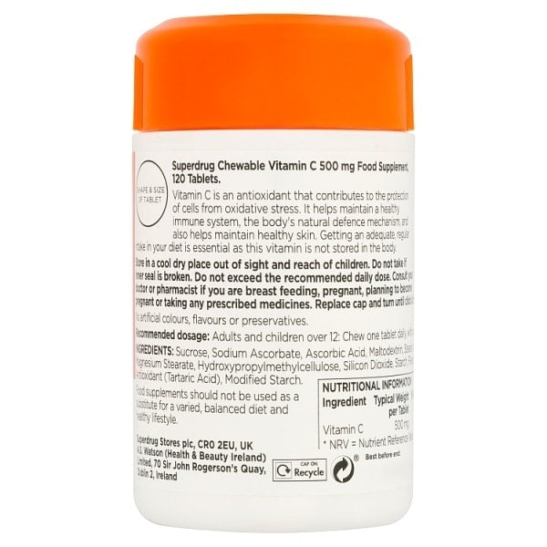 Chewable Vitamin C 500Mg 120 Pack