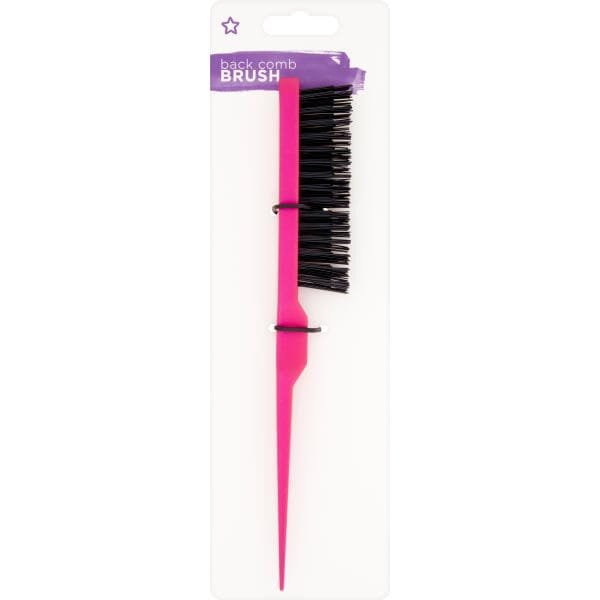 Pink Back Comb Brush