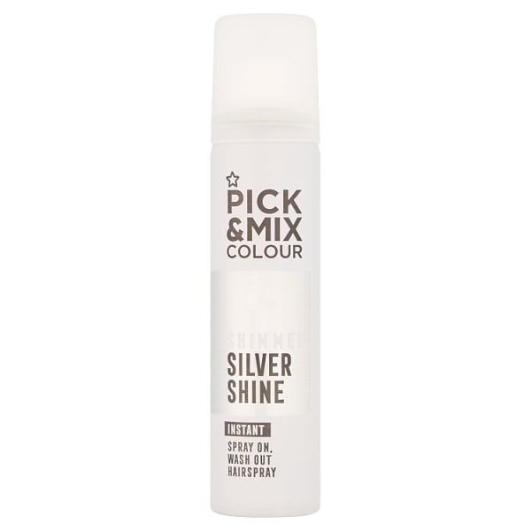Pick & Mix Colour Hair Spray Silver 75Ml