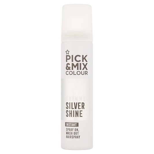 Pick & Mix Colour Hair Spray Silver 75Ml
