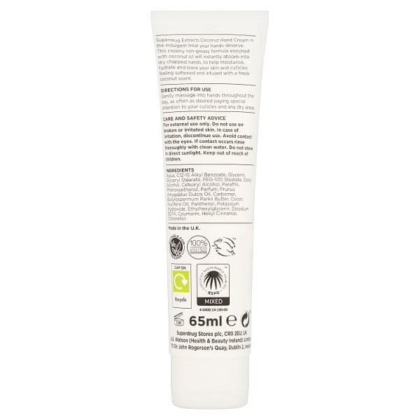 Extracts Coconut Hand Cream 65Ml