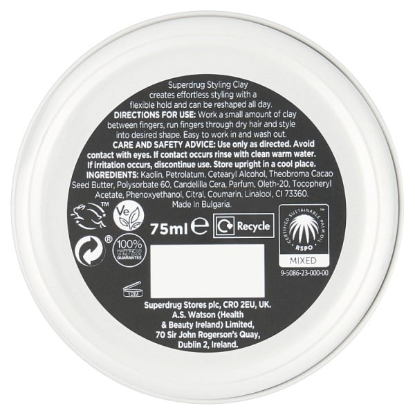 Mens Hair Clay 75Ml