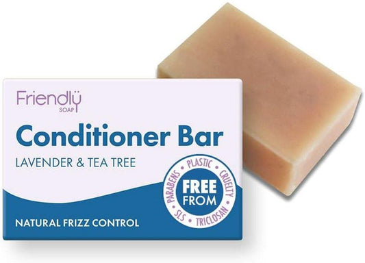 Friendly Soap Lavender & Tea Tree Conditioner Bar 95 g : Amazon.co.uk: Beauty