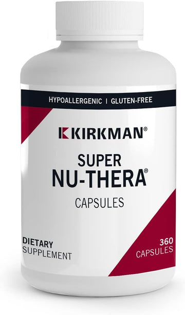 Kirkman - Super Nu-Thera - 360 Capsules - Comprehensive Multivitamin - With Vitamin B6 & Magnesium Content - Hypoallergenic